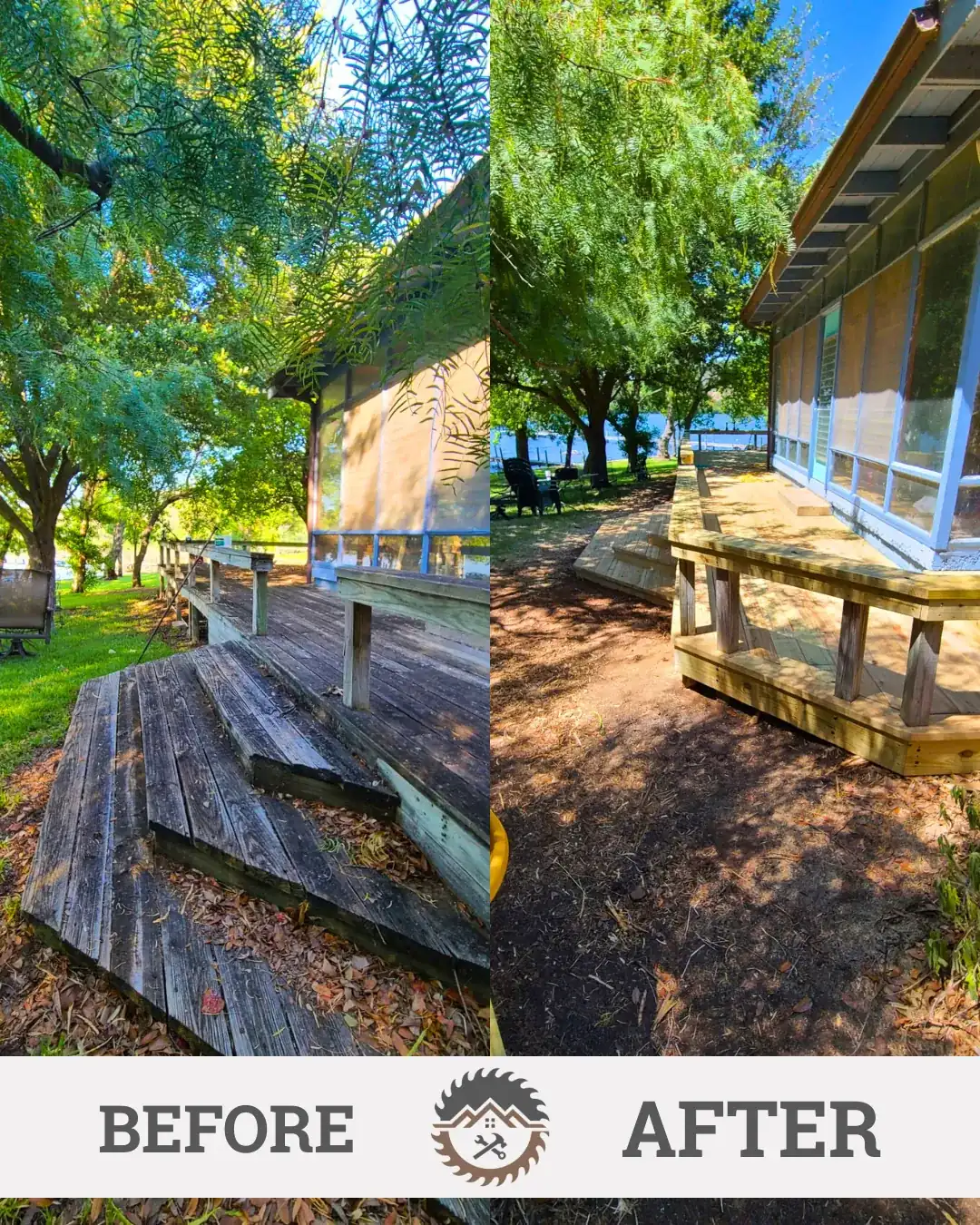 Before and after: deck rebuild