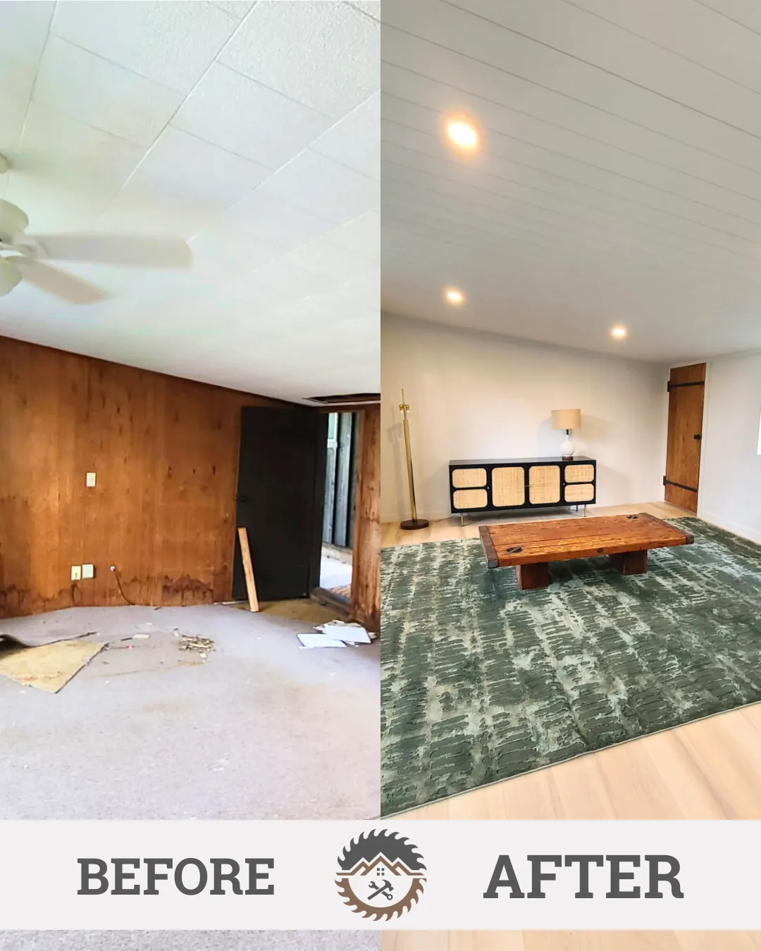Before and after: interior remodel